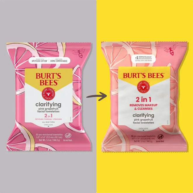 Facial Cleansing Towelettes with Pink Grapefruit
